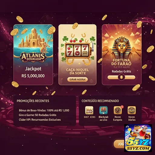 Jogador acessando o Programa VIP da 55yz