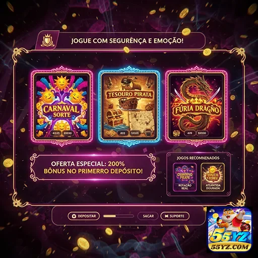 Jogo bônus da promoção 55yz, destacando ofertas especiais e prêmios emocionantes.