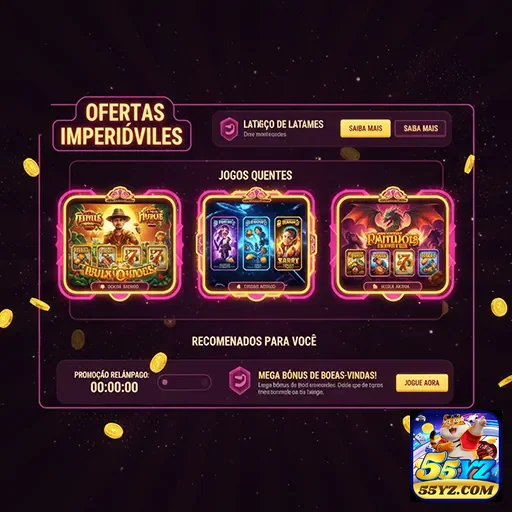 Ofertas imperdíveis de jogos quentes no site 55yz.